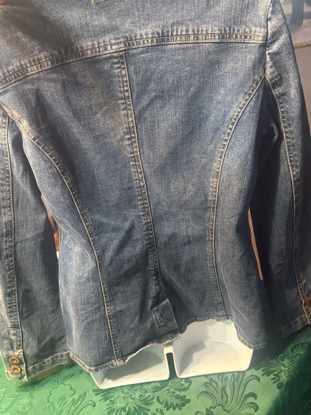 Denim Button-Front Women’s Jacket in Blue Levi Straus - Picture 7 of 9